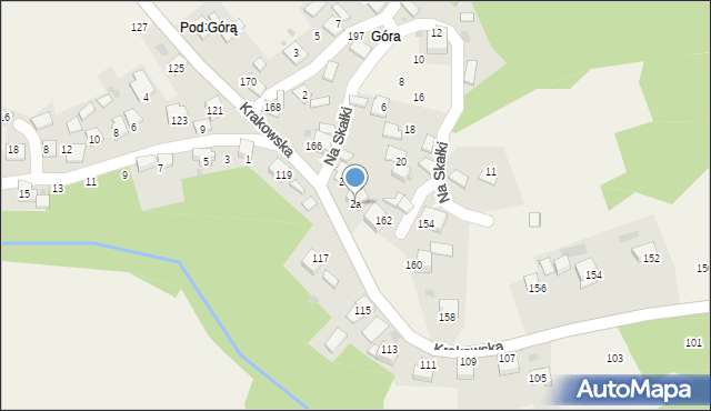 Rusocice, Na Skałki, 2a, mapa Rusocice