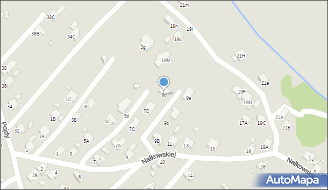 Rybnik, Nałkowskiej Zofii, 9d, mapa Rybnika