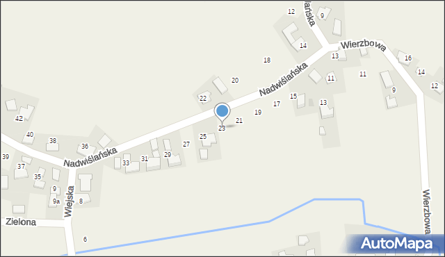 Ryczów, Nadwiślańska, 23, mapa Ryczów