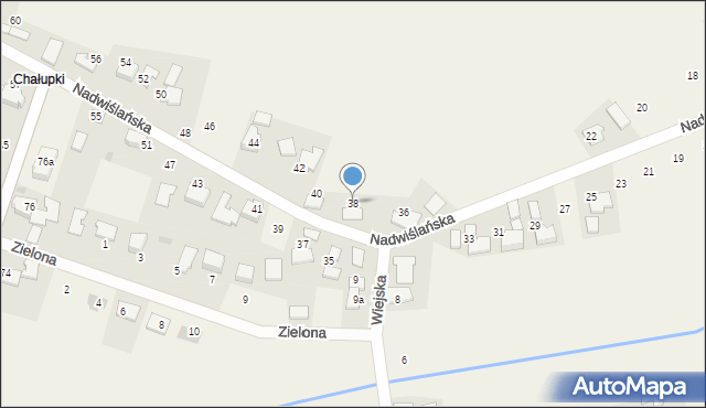 Ryczów, Nadwiślańska, 38, mapa Ryczów
