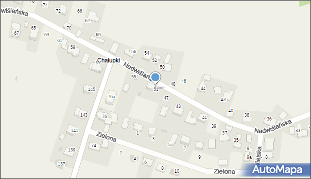 Ryczów, Nadwiślańska, 51, mapa Ryczów