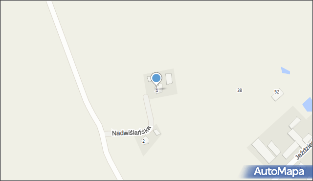 Rydzyno, Nadwiślańska, 4, mapa Rydzyno