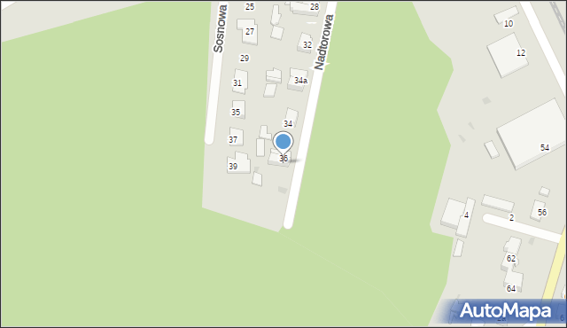 Rzepin, Nadtorowa, 38, mapa Rzepin