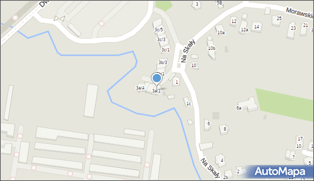 Rzeszów, Na Skały, 3a/1, mapa Rzeszów