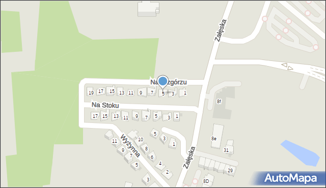 Rzeszów, Na Wzgórzu, 5, mapa Rzeszów