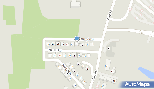 Rzeszów, Na Wzgórzu, 7, mapa Rzeszów