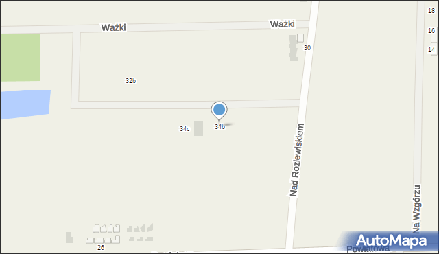 Sarbinowo, Nad Rozlewiskiem, 34b, mapa Sarbinowo