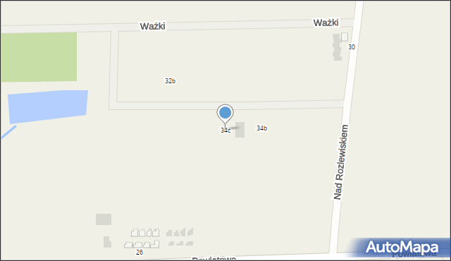 Sarbinowo, Nad Rozlewiskiem, 34c, mapa Sarbinowo