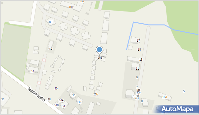 Sarbinowo, Nadmorska, 26c, mapa Sarbinowo