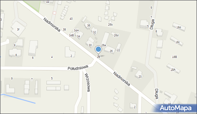 Sarbinowo, Nadmorska, 28, mapa Sarbinowo