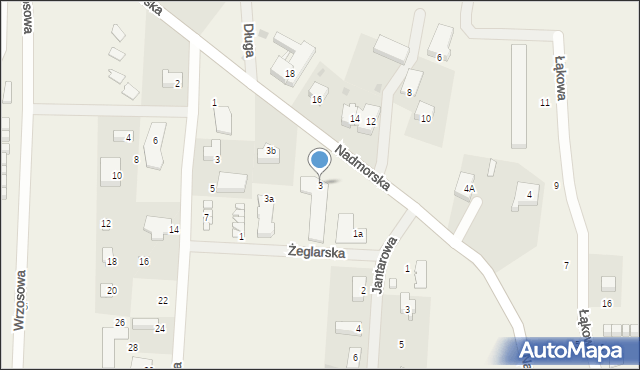 Sarbinowo, Nadmorska, 3, mapa Sarbinowo