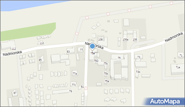 Sarbinowo, Nadmorska, 75e, mapa Sarbinowo