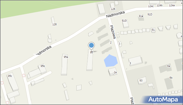 Sarbinowo, Nadmorska, 95, mapa Sarbinowo