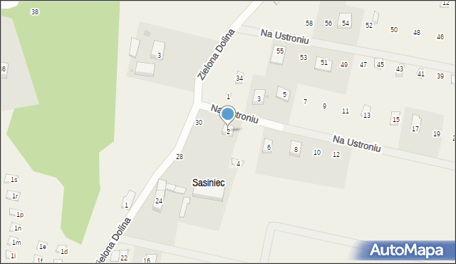 Sasino, Na Ustroniu, 2, mapa Sasino