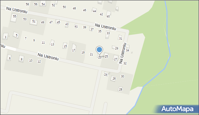 Sasino, Na Ustroniu, 23, mapa Sasino