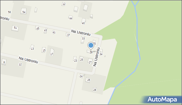 Sasino, Na Ustroniu, 29, mapa Sasino