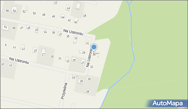 Sasino, Na Ustroniu, 34, mapa Sasino