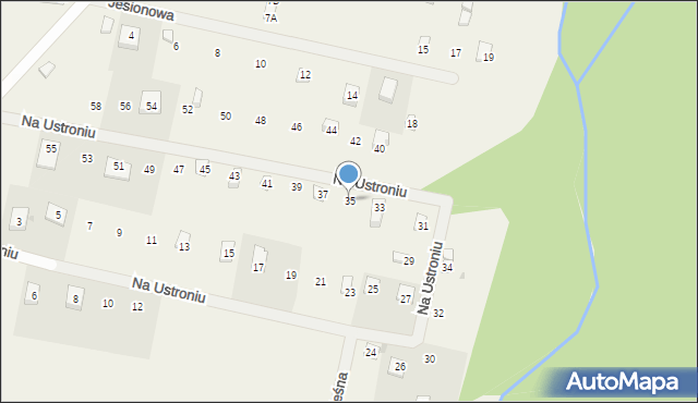 Sasino, Na Ustroniu, 35, mapa Sasino