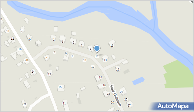 Sępopol, Nad Gubrem, 11, mapa Sępopol