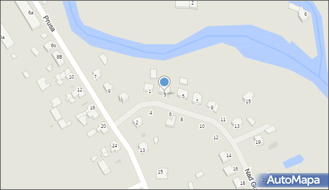 Sępopol, Nad Gubrem, 3, mapa Sępopol