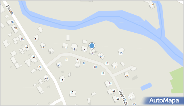 Sępopol, Nad Gubrem, 7, mapa Sępopol