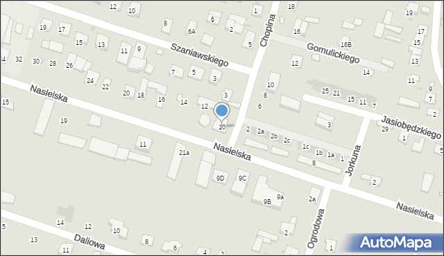 Serock, Nasielska, 10, mapa Serock