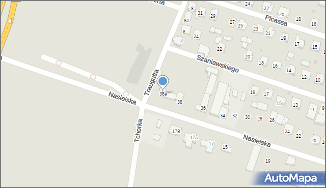 Serock, Nasielska, 38a, mapa Serock