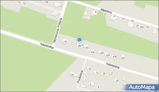 Serock, Nasielska, 40c, mapa Serock