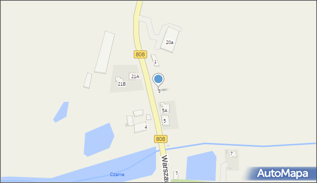 Serokomla, Nadstawna, 3, mapa Serokomla