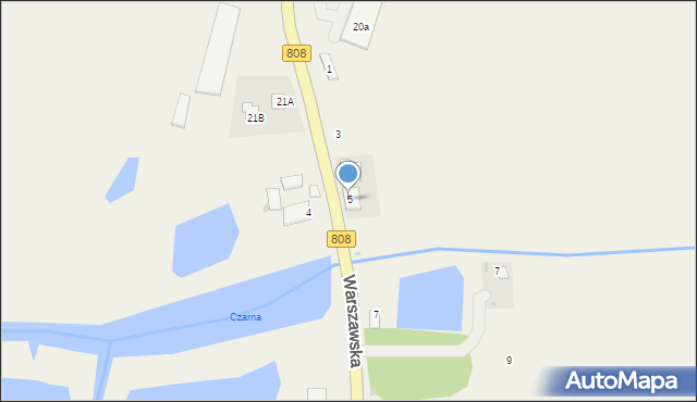 Serokomla, Nadstawna, 5, mapa Serokomla