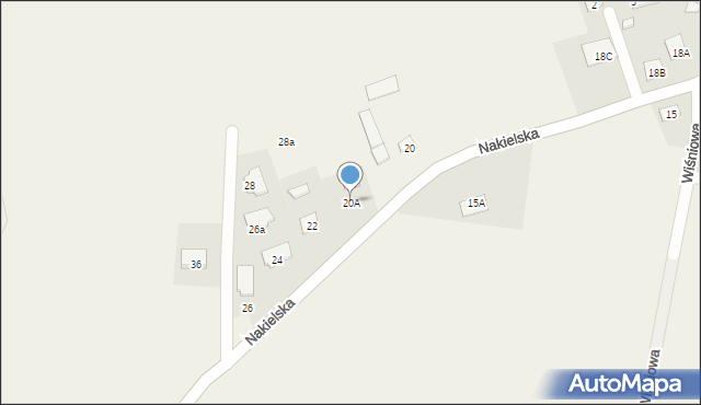 Sicienko, Nakielska, 20A, mapa Sicienko