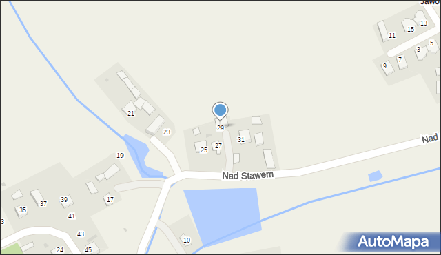 Sieborowice, Nad Stawem, 29, mapa Sieborowice