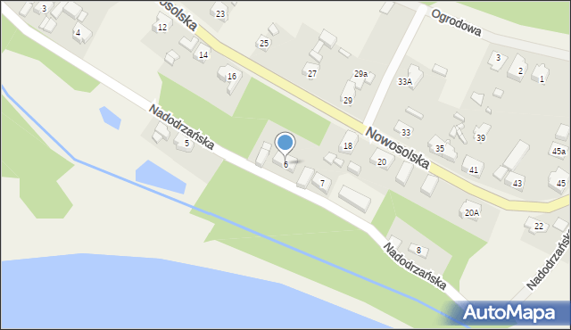 Siedlisko, Nadodrzańska, 6, mapa Siedlisko