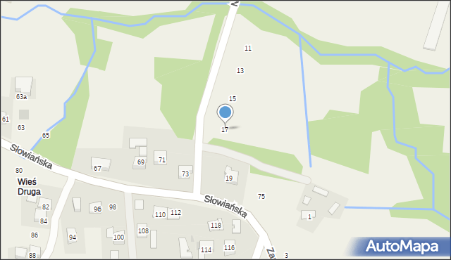 Siepraw, Na Grobli, 17, mapa Siepraw