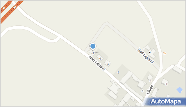 Sierakowo, Nad Łąkami, 8, mapa Sierakowo