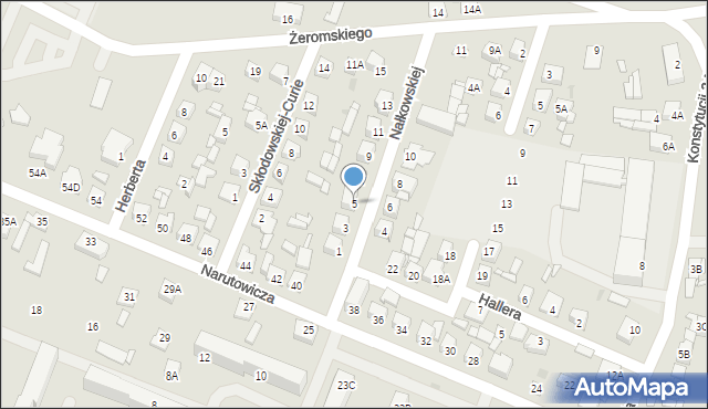 Sierpc, Nałkowskiej Zofii, 5, mapa Sierpc