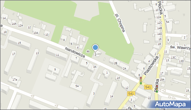 Sierpc, Narutowicza Gabriela, 2, mapa Sierpc
