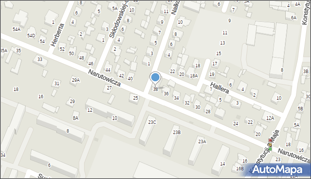 Sierpc, Narutowicza Gabriela, 38, mapa Sierpc