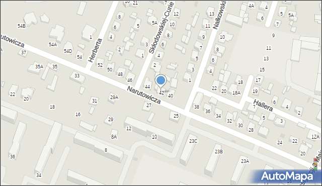 Sierpc, Narutowicza Gabriela, 42, mapa Sierpc