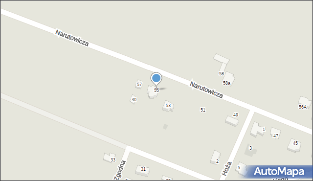 Sierpc, Narutowicza Gabriela, 55, mapa Sierpc