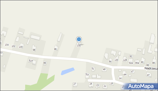 Skierbieszów, Nadrzeczna, 132, mapa Skierbieszów