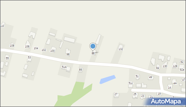 Skierbieszów, Nadrzeczna, 96, mapa Skierbieszów