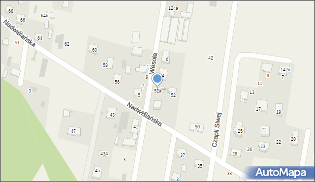 Skierdy, Nadwiślańska, 52a, mapa Skierdy