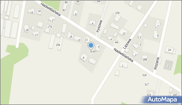 Skierdy, Nadwiślańska, 7, mapa Skierdy