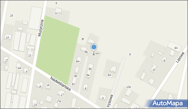 Skierdy, Nadwiślańska, 8c, mapa Skierdy