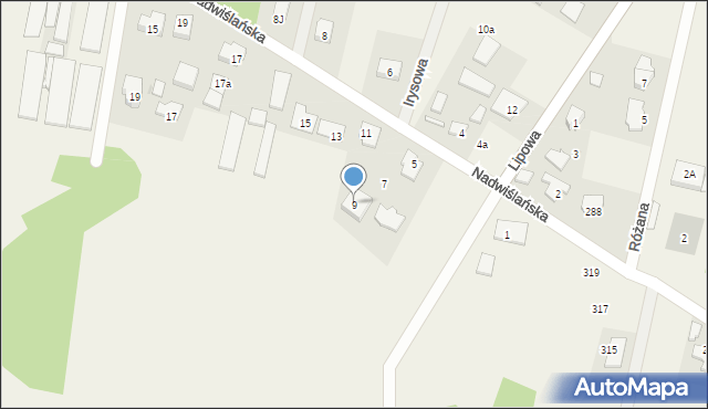 Skierdy, Nadwiślańska, 9, mapa Skierdy
