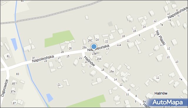 Skierniewice, Napoleońska, 13a, mapa Skierniewic