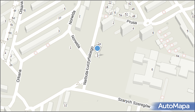 Skierniewice, Narbuta-Łuczyńskiego Aleksandra, gen., 2, mapa Skierniewic