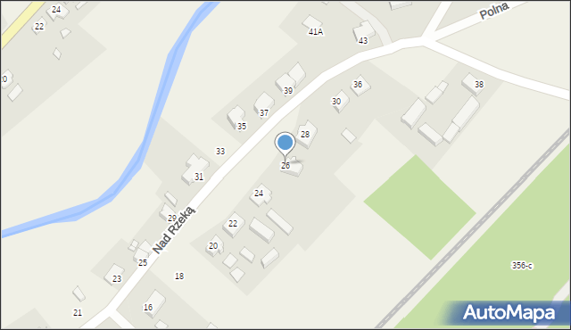 Skórka, Nad Rzeką, 26, mapa Skórka