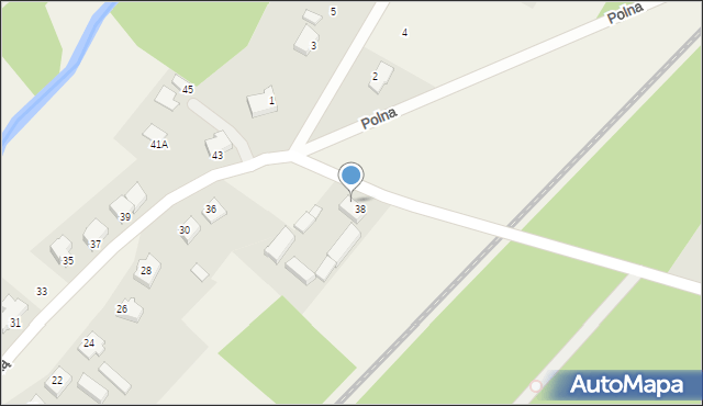 Skórka, Nad Rzeką, 38A, mapa Skórka